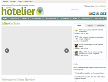 Tablet Screenshot of greenhotelier.org